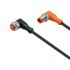 ifm electronic Right Angle Male 1 way M12 to Right Angle Female 1 way M12 Actuator/Sensor Cable, 300mm