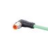 ifm electronic Straight Male 4 way M12 to Right Angle Male 4 way M12 Communication Cable, 2m