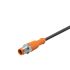 ifm electronic Straight Male 4 way M12 to Straight Female 5 way M12 Communication Cable, 3m