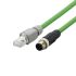 ifm electronicE120, 2m, Green M12 to Male RJ45 Male, Shielded, Terminated PVC Sheath