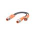 ifm electronic Straight Male 5 way M12 to Straight Female 5 way M12 Communication Cable, 100mm