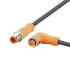 ifm electronic Straight Male 4 way M12 to Straight Female 5 way M12 Communication Cable, 500mm