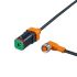 ifm electronic Straight Female 1 way Deutsch to Right Angle Female 1 way M12 Actuator/Sensor Cable, 1m