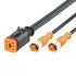 ifm electronic Straight Female 1 way Deutsch to Straight Female 10 way M12 Actuator/Sensor Cable, 5m