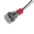 CML Innovative Technologies PL10SL Series Green, Red Panel LED, 12V, 10mm Mounting Hole Size, Lead Wires Termination,