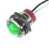 CML Innovative Technologies PL16SL Series Green Panel LED, 110V, 16mm Mounting Hole Size, Lead Wires Termination, IP67