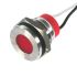 CML Innovative Technologies PL16SL Series Red Panel LED, 110V, 16mm Mounting Hole Size, Lead Wires Termination, IP67