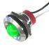 CML Innovative Technologies PL19SL Series Green Panel LED, 110V, 19mm Mounting Hole Size, Lead Wires Termination, IP67