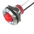 CML Innovative Technologies PL19SL Series Red Panel LED, 240V, 19mm Mounting Hole Size, Lead Wires Termination, IP67