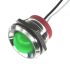 CML Innovative Technologies PL22SL Series Green Panel LED, 110V, 22mm Mounting Hole Size, Lead Wires Termination, IP67