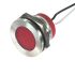 CML Innovative Technologies PL22SL Series Red Panel LED, 12V, 22mm Mounting Hole Size, Lead Wires Termination, IP67