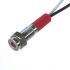 CML Innovative Technologies PL06SL Series Red Panel LED, 240V, 6mm Mounting Hole Size, Lead Wires Termination, IP67