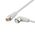 ifm electronic Straight Male 4 way M12 to Right Angle Female 5 way M12 Communication Cable, 10m