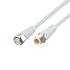 ifm electronic Straight Male 4 way M12 to Straight Female 5 way M12 Communication Cable, 3m