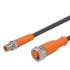 ifm electronic Straight Male 4 way M8 to Straight Female 5 way M12 Communication Cable, 300mm