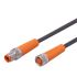 ifm electronic Straight Male 3 way M8 to Straight Female 3 way M8 Communication Cable, 2.5m