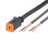 ifm electronic Straight Female 1 way Deutsch to Unterminated Actuator/Sensor Cable, 2m