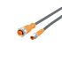 ifm electronic Straight Male 3 way M8 to Straight Female 5 way M12 Communication Cable, 8m