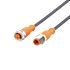 ifm electronic Straight Male 1 way M12 to Straight Female 1 way M12 Actuator/Sensor Cable, 4m