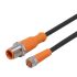 ifm electronic Straight Male 4 way M12 to Straight Female 3 way M8 Communication Cable, 1.5m