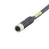 ifm electronic, Power 4 Core, Black Polyurethane PUR Sheath Power Cable