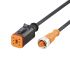 ifm electronic Straight Female 1 way M12 to Straight Female 1 way M12 Actuator/Sensor Cable, 2m