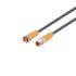 ifm electronic Straight Male 3 way M8 to Straight Female 4 way M8 Communication Cable, 3.5m