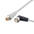 ifm electronic Straight Male 4 way M12 to Right Angle Female 5 way M12 Communication Cable, 300mm