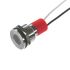 CML Innovative Technologies PL14SL Series Red Panel LED, 24V, 14mm Mounting Hole Size, Lead Wires Termination, IP67