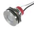 CML Innovative Technologies PL19SL Series White Panel LED, 24V, 19mm Mounting Hole Size, Lead Wires Termination, IP67