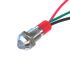 CML Innovative Technologies PL08SL Series Green, Red Panel LED, 12V, 8mm Mounting Hole Size, Lead Wires Termination,