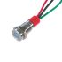 CML Innovative Technologies PL08SL Series Green, Red Panel LED, 12V, 8mm Mounting Hole Size, Lead Wires Termination,