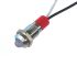 CML Innovative Technologies PL08SL Series Green, Red Panel LED, 12V, 8mm Mounting Hole Size, Lead Wires Termination,