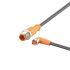 ifm electronic Straight Male 1 way M12 to Right Angle Female 1 way M8 Actuator/Sensor Cable, 300mm