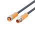 ifm electronic Straight Male 4 way M12 to Straight Female 5 way M12 Communication Cable, 20m