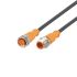 Cable para sensor/actuador ifm electronic, con. A M12 Macho, 1 polo, con. B M12 Hembra, 1 polo, long. 30m