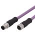 ifm electronic Straight Male 1 way M12 to Straight Female 1 way M12 Actuator/Sensor Cable, 10m