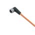 ifm electronic Right Angle Female 1 way M12 to Unterminated Sensor Actuator Cable, 50m