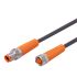 ifm electronic Straight Male 1 way M8 to Straight Female 1 way M8 Sensor Actuator Cable, 2m