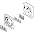 Festo EAMF-A Series Flange for Use with Motor Mounting