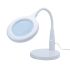 Shesto LC8080USB/UK LED Magnifier Lamp with LED Lamp, 3dioptre, 100mm Lens Dia., 100mm Lens