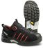 Chaussures de sécurité 9965, T36 Unisexe, Noir, Rouge