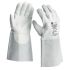 GUYARD 1545 150 PACH White Leather Welding Work Gloves, Size 8