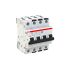 ABB System Pro M Compact S300P MCB, 4P, 63A Curve D, 415V AC, 25 kA Breaking Capacity