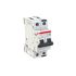 ABB S302 MCB, 2P, 4A Curve D, 415V AC, 125V DC, 100 kA Breaking Capacity