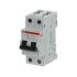 ABB S202L MCB, 2P, 40A Curve C, 400V AC, 6 kA Breaking Capacity