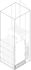 ABB 1STQ Series Pickled Steel Sheet Divider Panel for Use with Modular Boards - System Pro E Power, 150 x 700mm