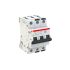 ABB S303 MCB, 3P, 3A Curve C, 415V AC, 125V DC, 100 kA Breaking Capacity