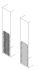 ABB PTVS Series Pickled Steel Sheet Assembly Plate for Use with Modular Boards - System Pro E Power, 800 x 340.7 x 22mm