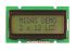 Midas MC21205A6W1-SPR MC21 LCD LCD Display, Black on Yellow/Green, 2 Rows by 12 Characters, Reflective